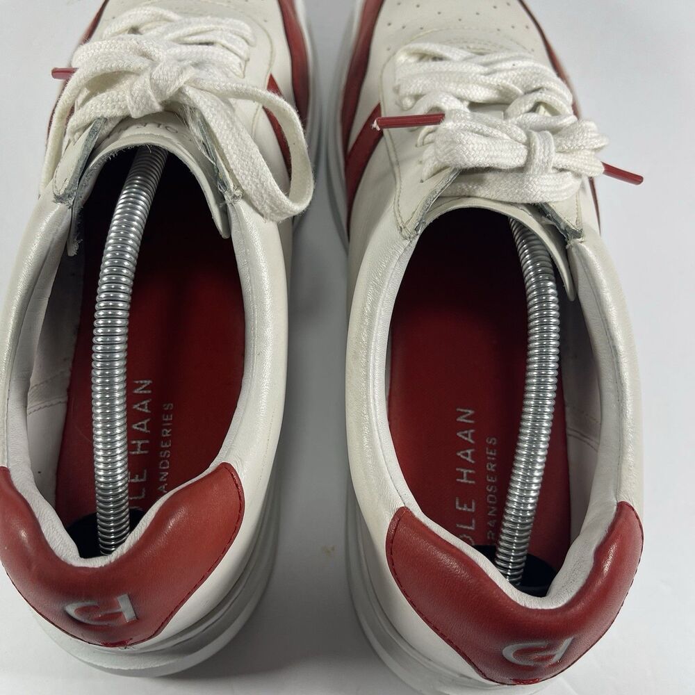Cole Haan GrandPro Rally Court Sneaker White Red Leather Men’s Size 12 M C33553 - Picture 5 of 8